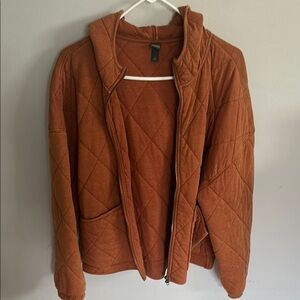 Quilted Burnt Orange Jacket Wild Fable